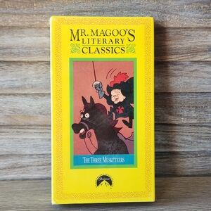 🔥 Vintage Mr. Magoos Three Musketeers Literary Classics Vhs Tape New And Sealed